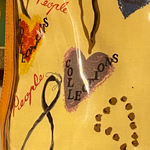 Silver Blue Clear Plastic Tote W/Fabric Insert NWT - Picture 4 of 16